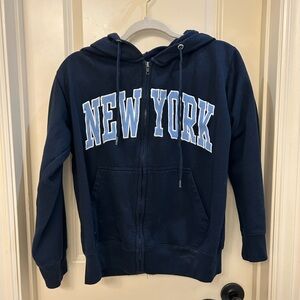 Navy Blue New York Hoodie